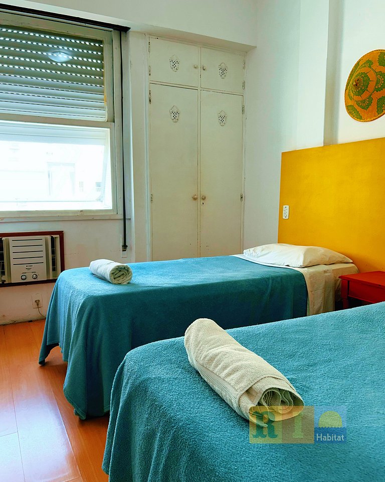 Rio Habitat Copacabana 1101 3-Bed 1min to Beach