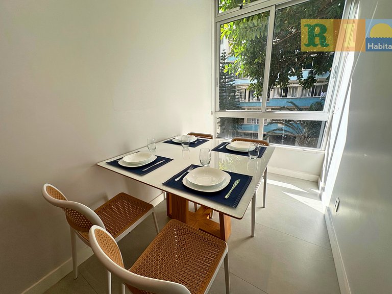 Exclusivo e silencioso apartamento de 1 quarto