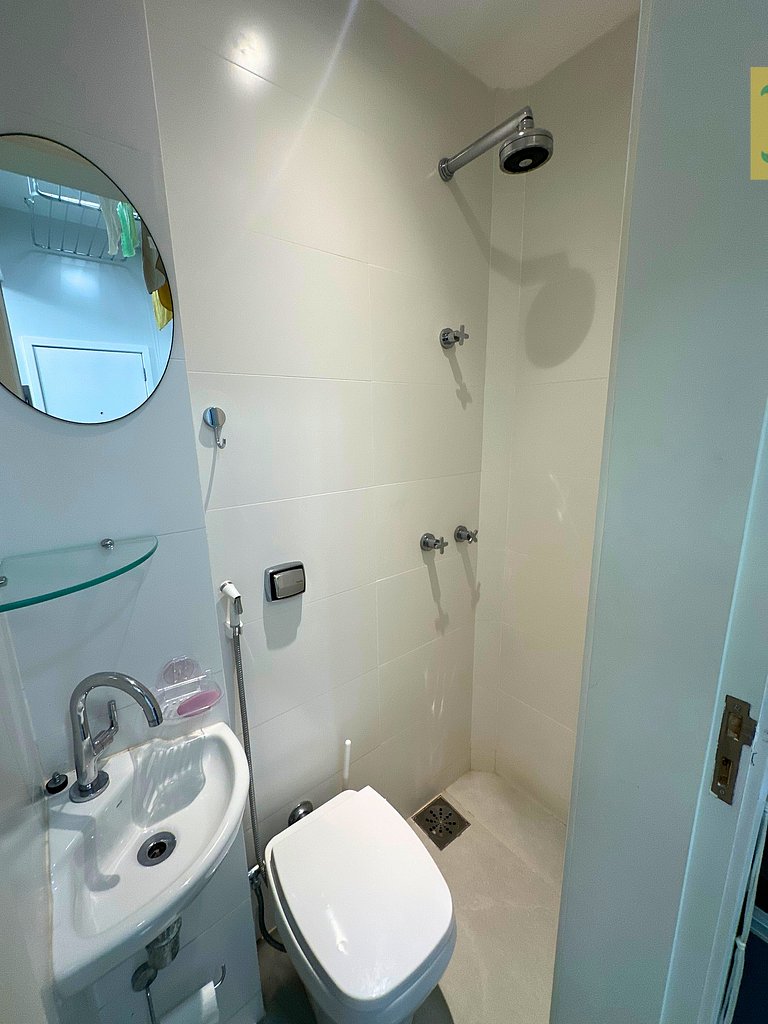 Exclusivo e silencioso apartamento de 1 quarto