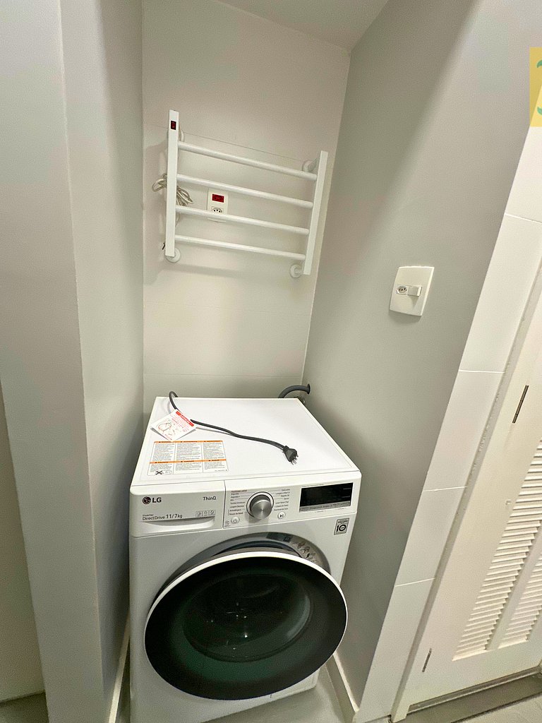 Exclusivo e silencioso apartamento de 1 quarto