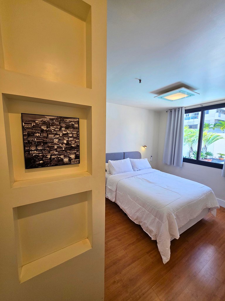 Rio Habitat: Flat com Churrasqueira e Piscina