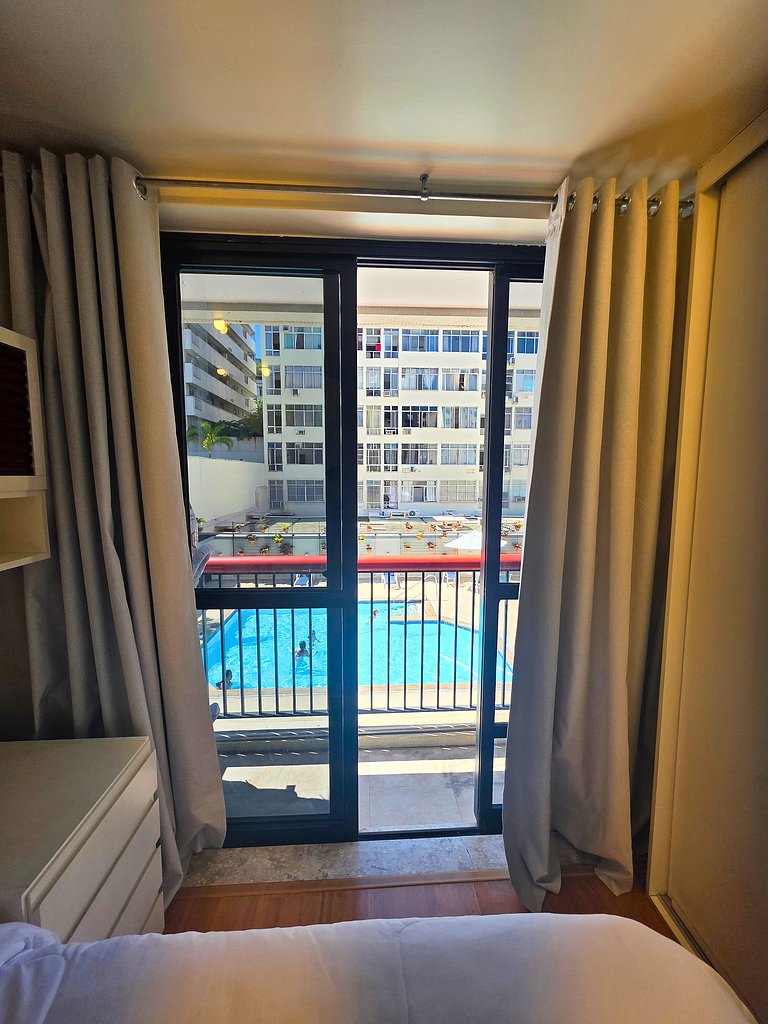 Rio Habitat: Flat com Churrasqueira e Piscina