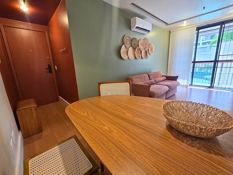 Rio Habitat: Flat com Churrasqueira e Piscina