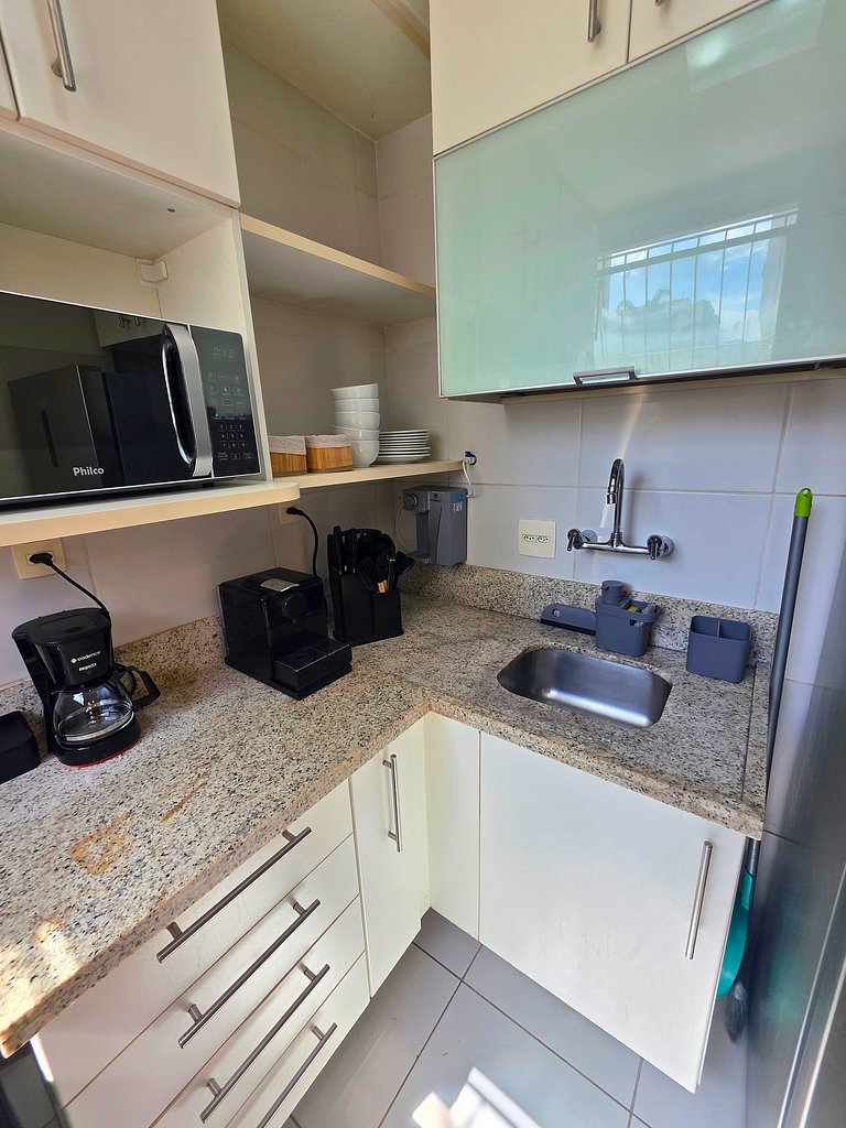 Rio Habitat: Flat com Churrasqueira e Piscina