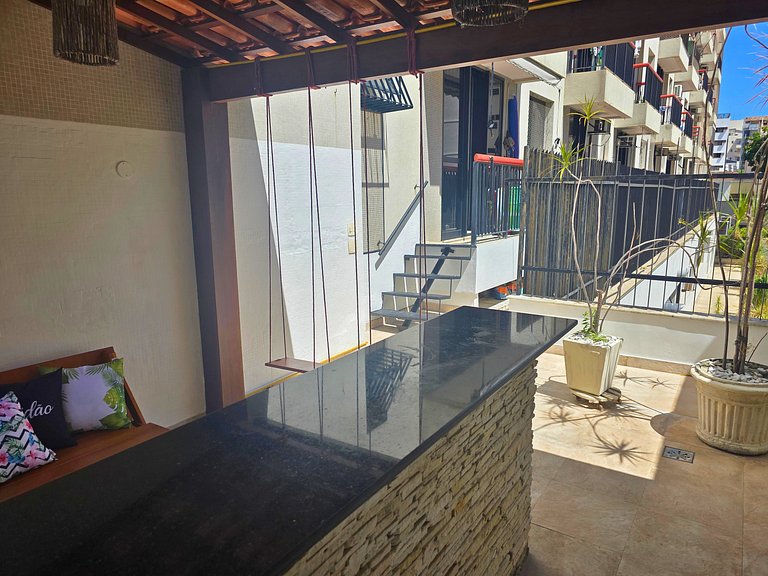 Rio Habitat: Flat com Churrasqueira e Piscina