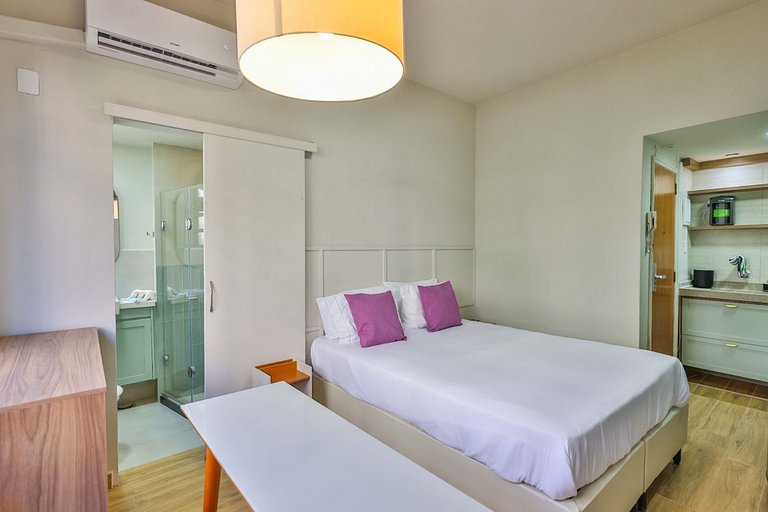 Studio design em Copacabana a 6 min da praia