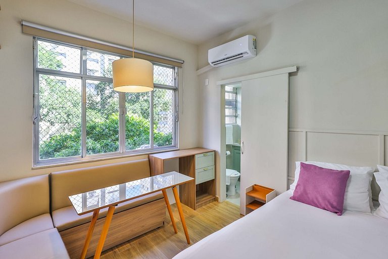 Studio design em Copacabana a 6 min da praia