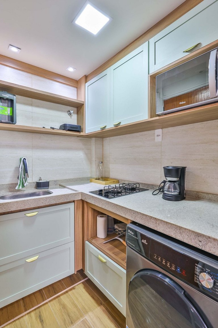 Flat with air conditioning 5 minutes from the beach