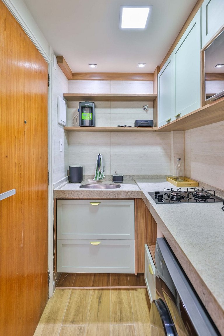 Studio design em Copacabana a 6 min da praia