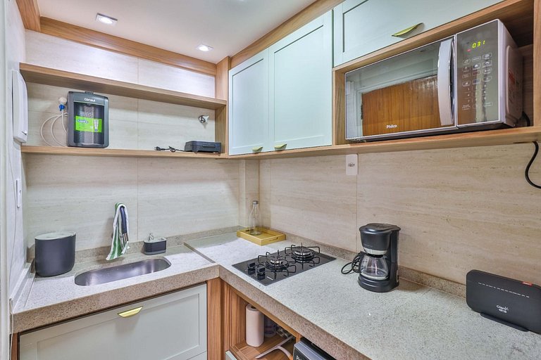 Studio design em Copacabana a 6 min da praia