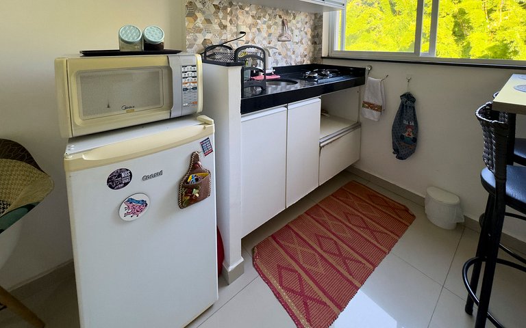 Studio Lapa with modern design and view of the forest