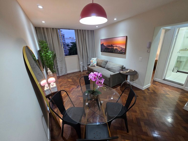2 Habitaciones a 1 minuto de la Playa de Copacabana