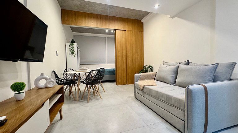Design moderno e portaria 24h na Rio Branco
