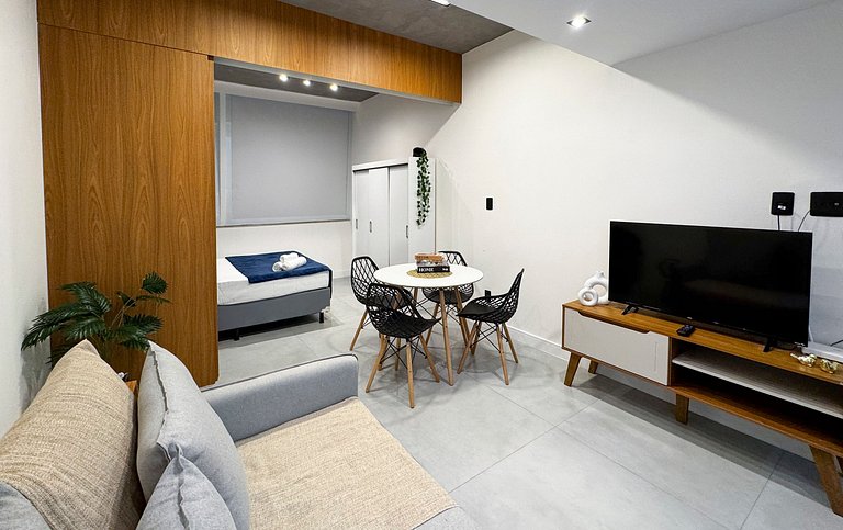 Design moderno e portaria 24h na Rio Branco