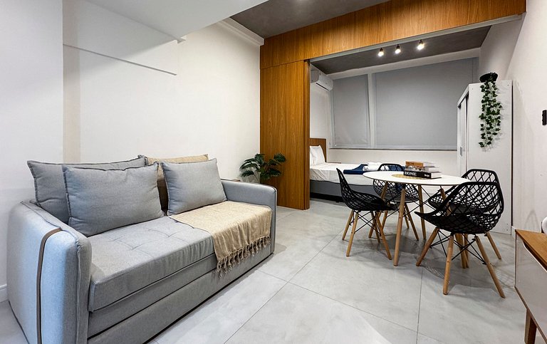 Design moderno e portaria 24h na Rio Branco