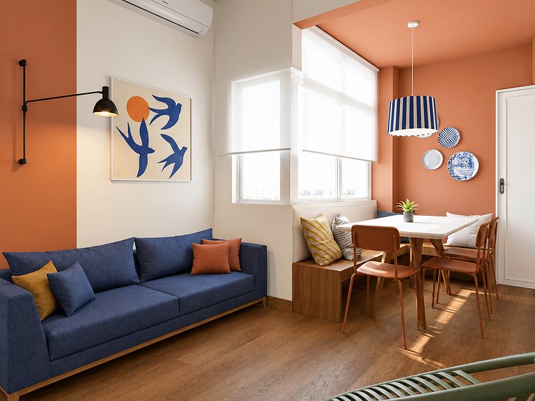 4 Qts Design moderno com vista lateral mar 1201